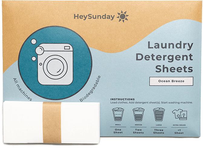 HeySunday laundry detergent sheets, Ocean Breeze