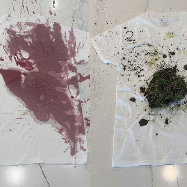 I stained four shirts on purpose. The sheets got them all out.
